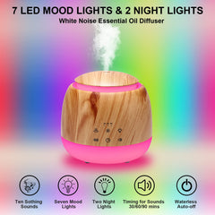 Night light and ambient glow on light brown diffuser