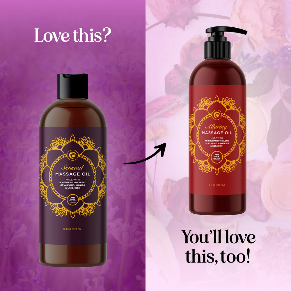 Pouring lavender massage oil for a full body massage