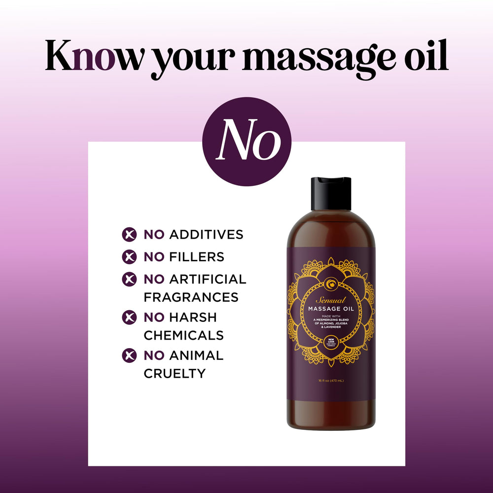 Vitamin E enriched massage oil nourishing the skin