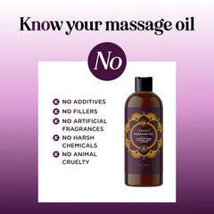 Vitamin E enriched massage oil nourishing the skin