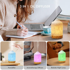 Elegant cherry blossom ceramic essential oil diffuser