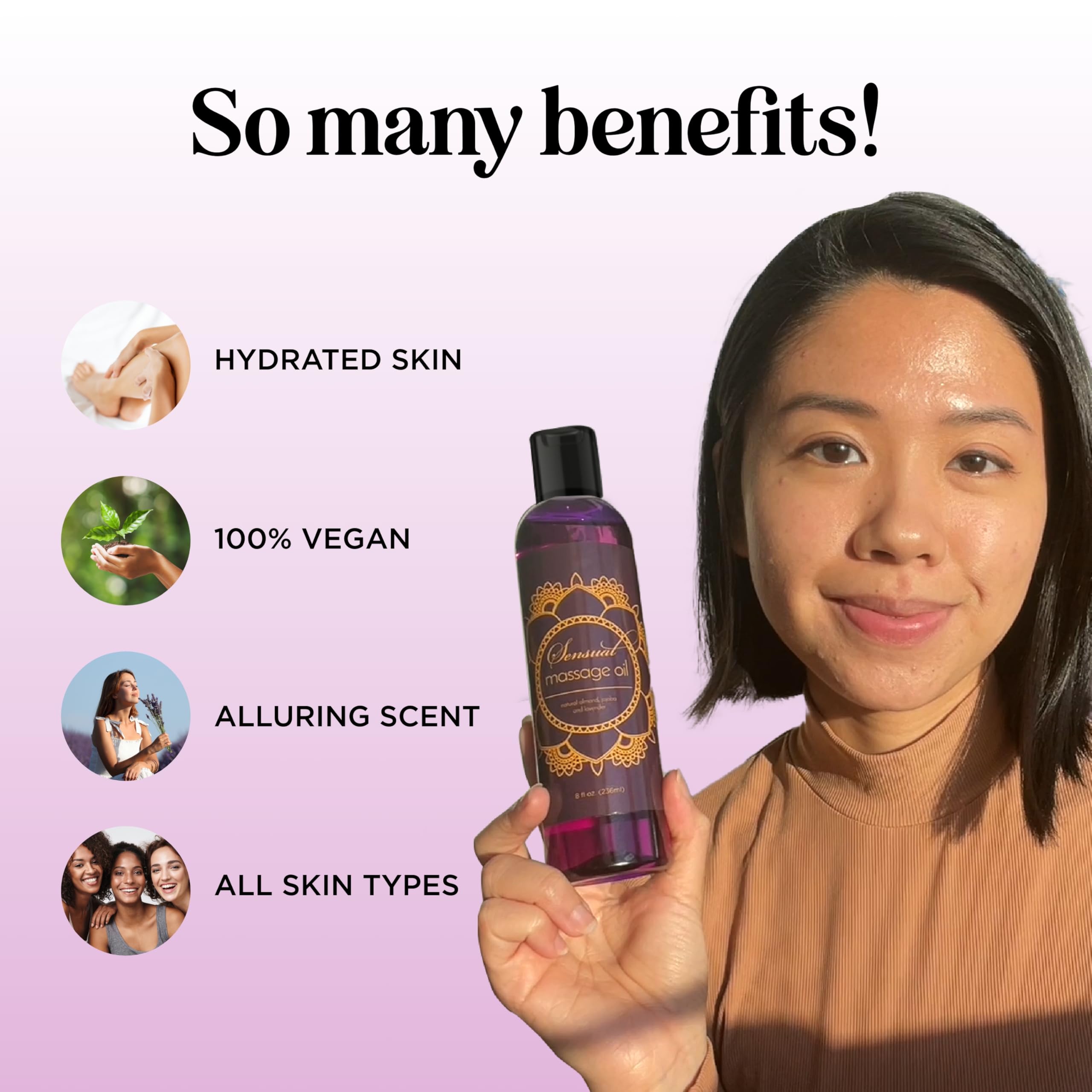 Jojoba oil and lavender essential oil bottles for massage