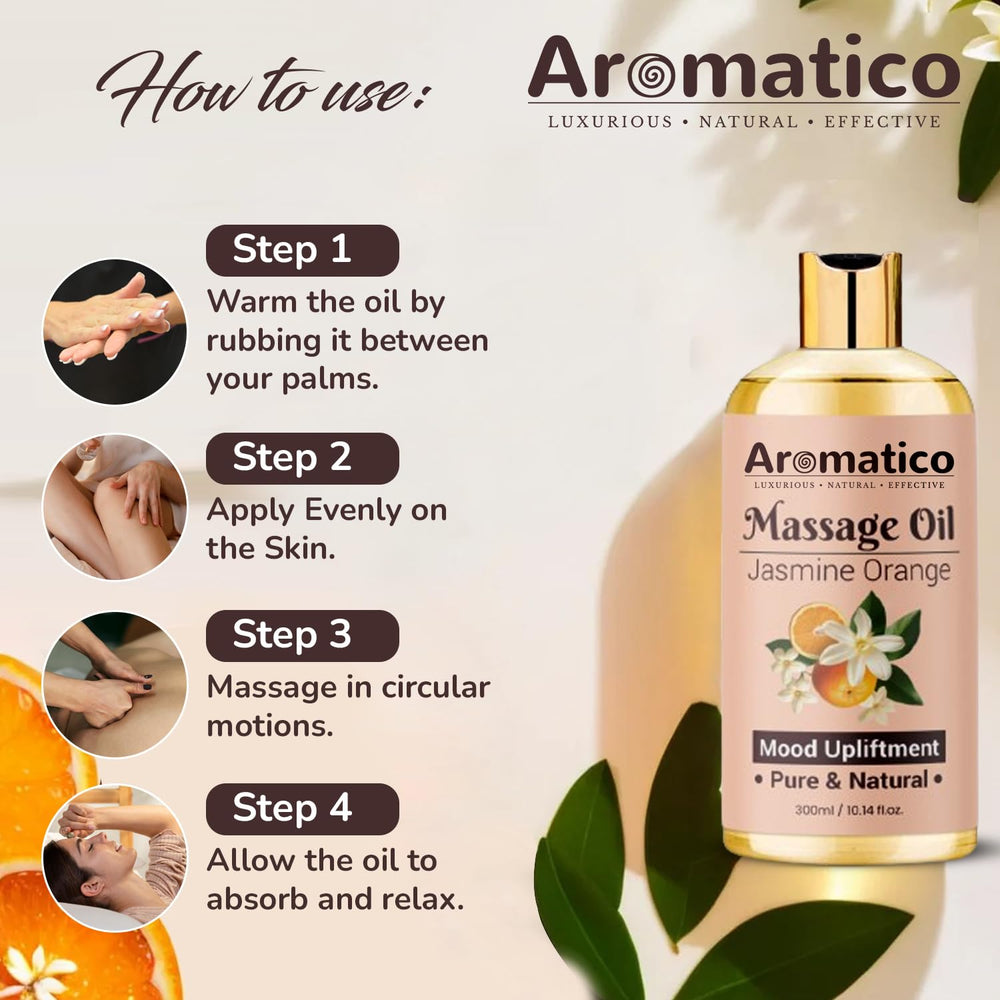 Silky glide of massage oil on skin
