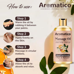 Silky glide of massage oil on skin