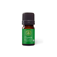 Aromatics International Cypress 5ml bottle for diffusing and calming aromatherapy.