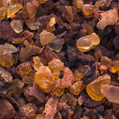 Aromatics International myrrh oil dropper close-up showing purity and rigorous testing for quality.