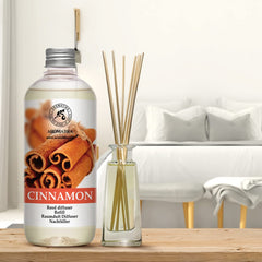 AROMATIKA Cinnamon Reed Diffuser Refill bottle 2 keeps offices or boutique spaces smelling inviting.