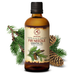 AROMATIKA Fir Needle Essential Oil diffuser scene showcasing room-filling freshness.