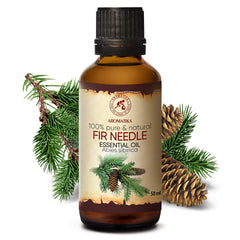 AROMATIKA Fir Needle Oil dropper for easy blending into diffusers or massage oils.