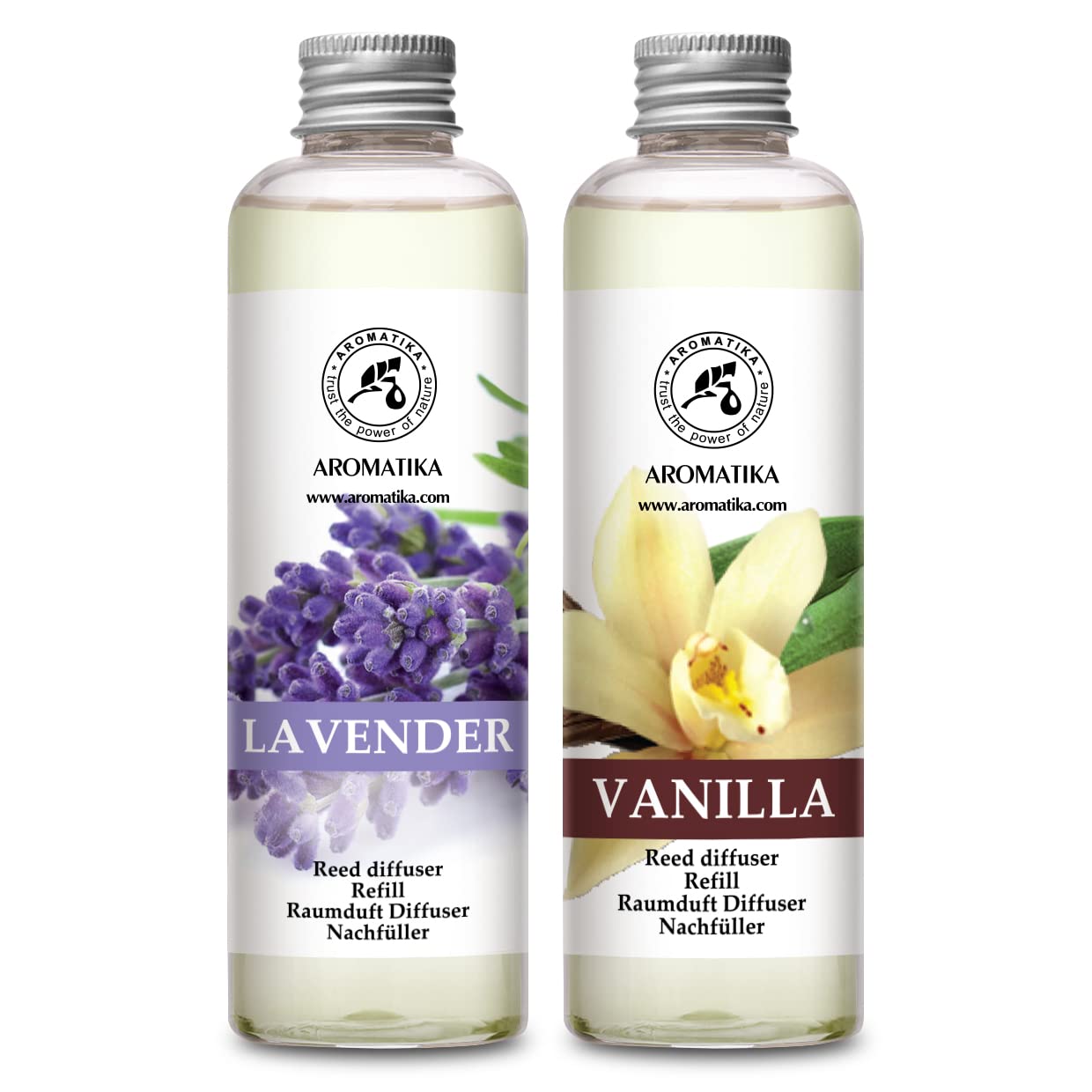 AROMATIKA Lavender reed diffuser refill bottle refreshes your living space