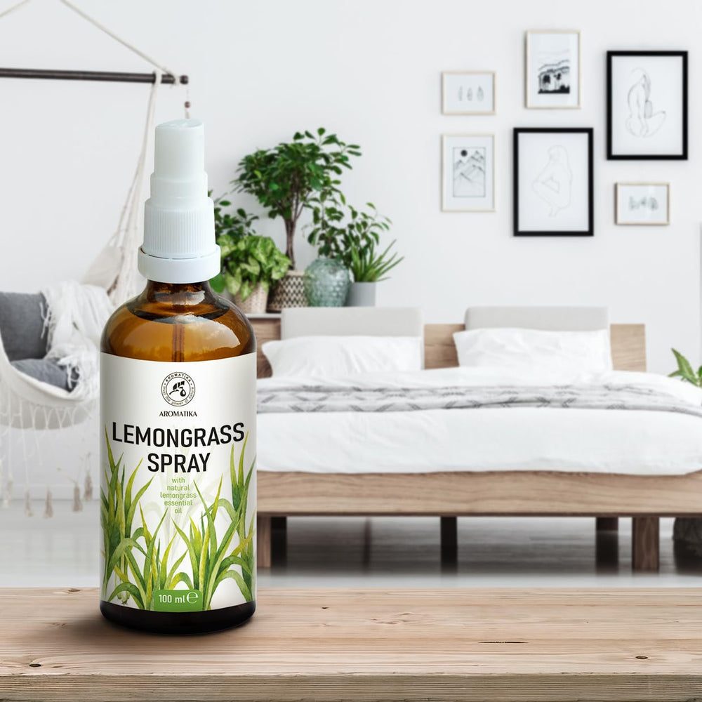 AROMATIKA lemongrass linen spray refreshing sheets between washes