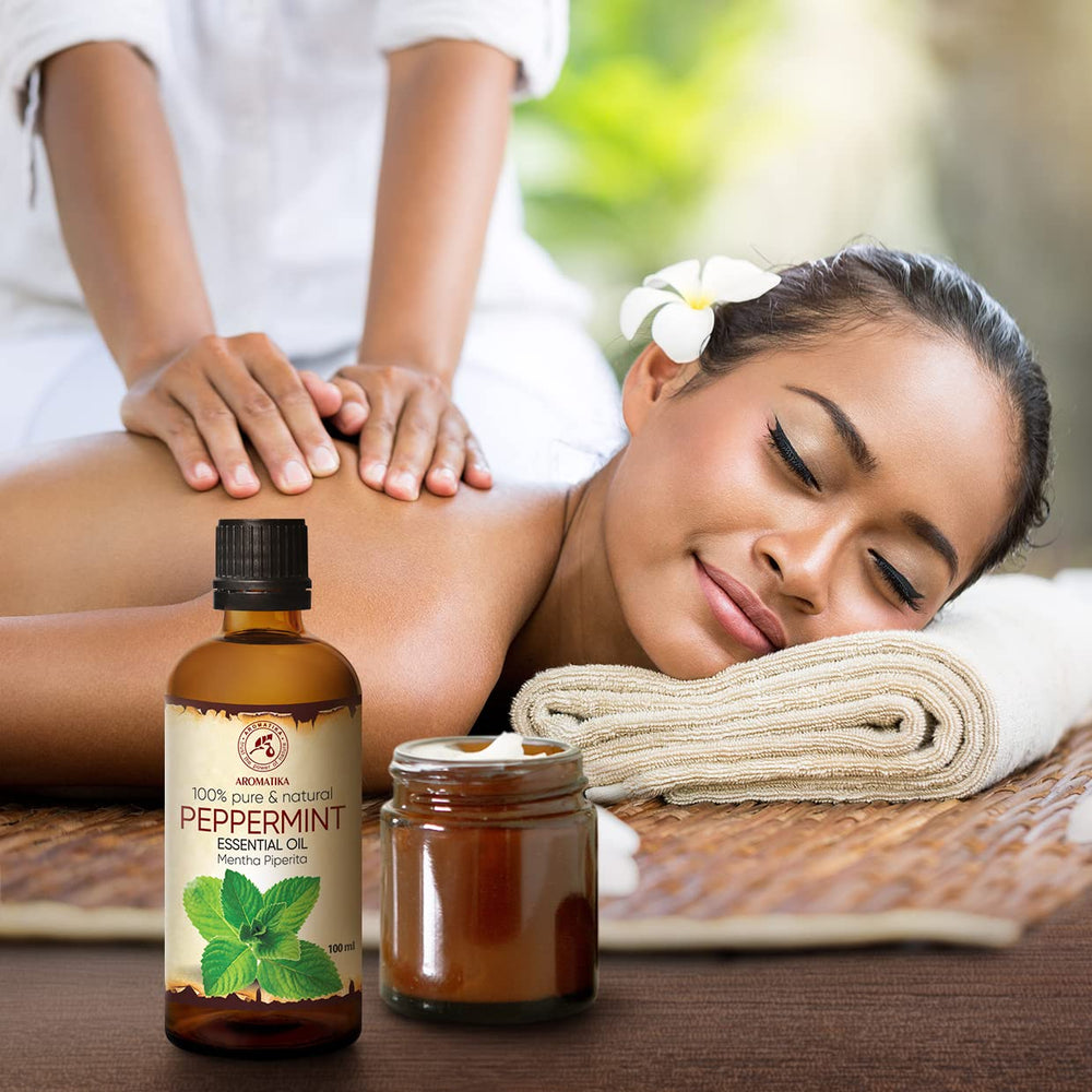 AROMATIKA Peppermint oil cooling-sensation complements aromatherapy setups