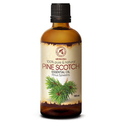 AROMATIKA Pine Scotch Oil bottle for diffusion and mood enhancement.