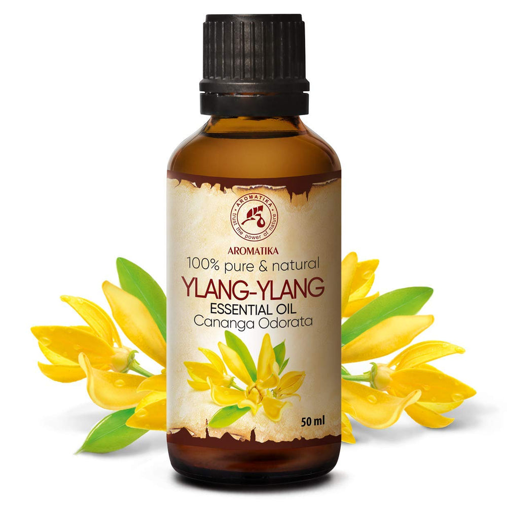 AROMATIKA Ylang-Ylang oil diffuser scene creates a calming ambience and mood support.