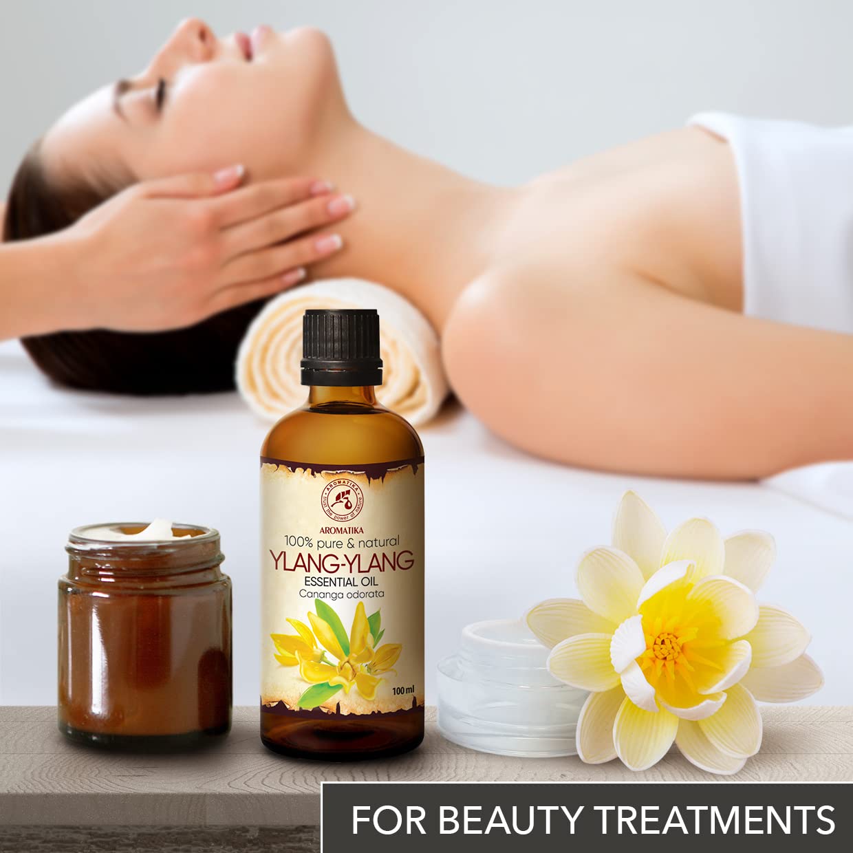 AROMATIKA Ylang Ylang skin care routine for nourished skin