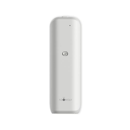 Aromely ARO Bliss plug-in oil diffuser plugged into outlet