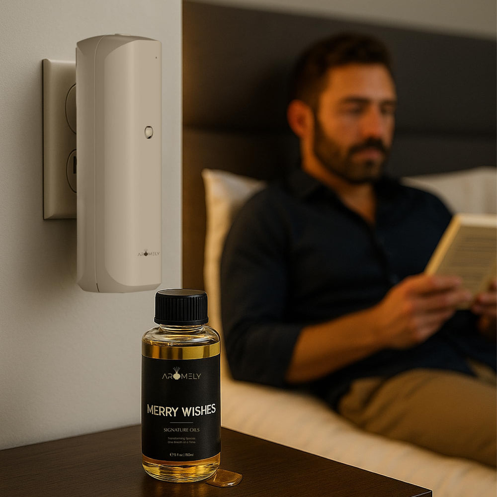Premium finish of Aromely ARO Bliss diffuser on a bedside table