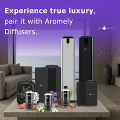 AROMELY Bloom Bliss spa ambience setup with hotel-quality scent