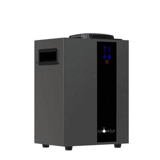 Aromely Smart Bluetooth HVAC Scent Diffuser - front view, Black