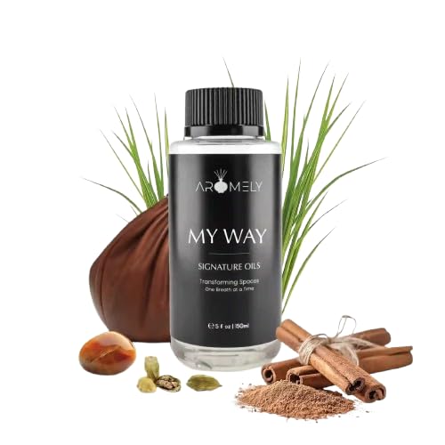 Hero image of AROMELY My Way Diffuser Oil 150ml featuring leather, lemon and amber notes