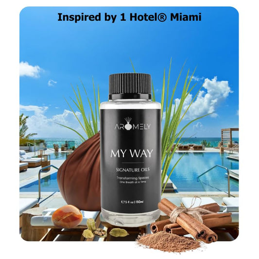 Notes: iris, cedarwood, cardamom and lemon for My Way fragrance