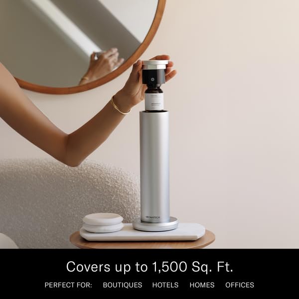 AroMini BT Plus Gold diffusing aroma across a spacious living area