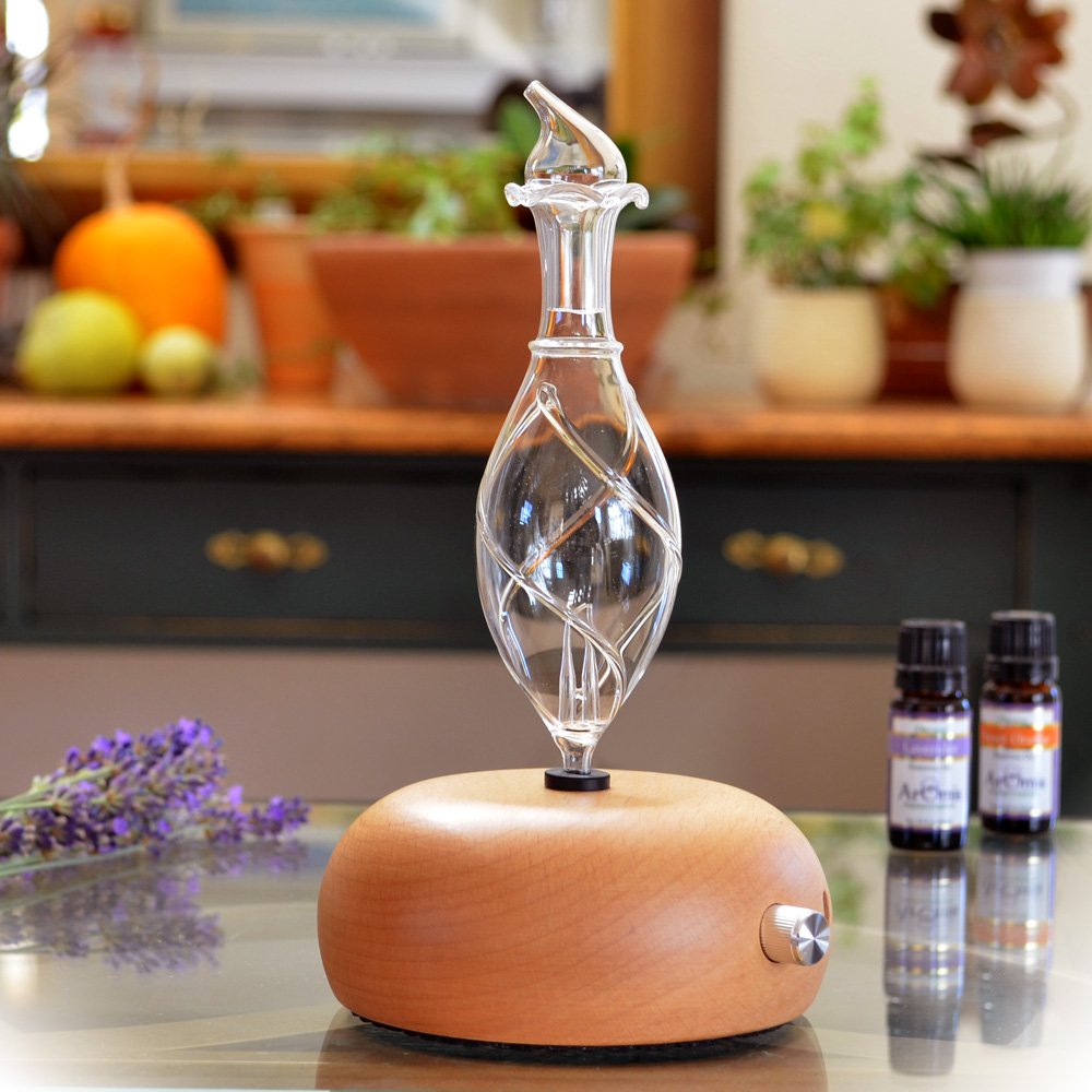 ArOmis glass reservoir essential oils nebulizer