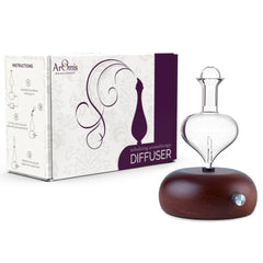 ArOmis premium glass essential oils nebulizer with wooden base