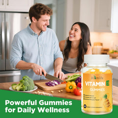 60-count packaging of Aromlife Vitamin E gummies