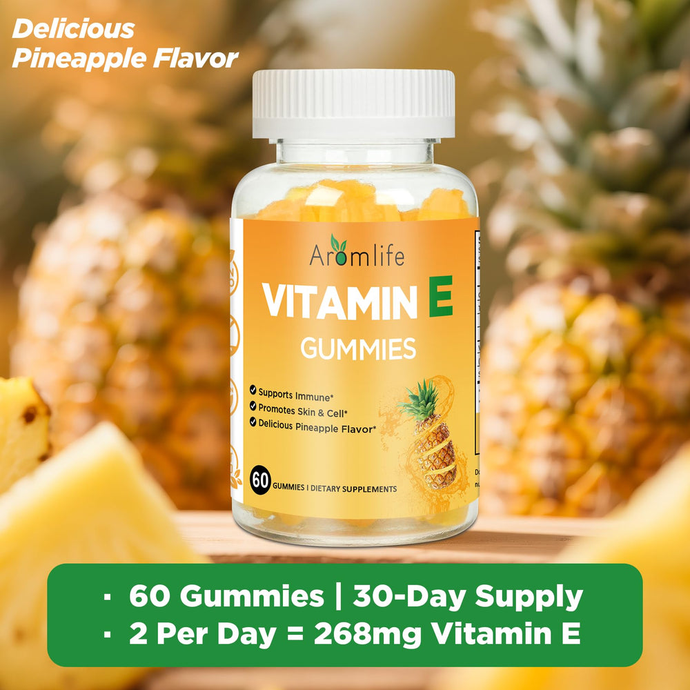 Pineapple-flavored Vitamin E gummies