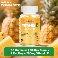 Pineapple-flavored Vitamin E gummies