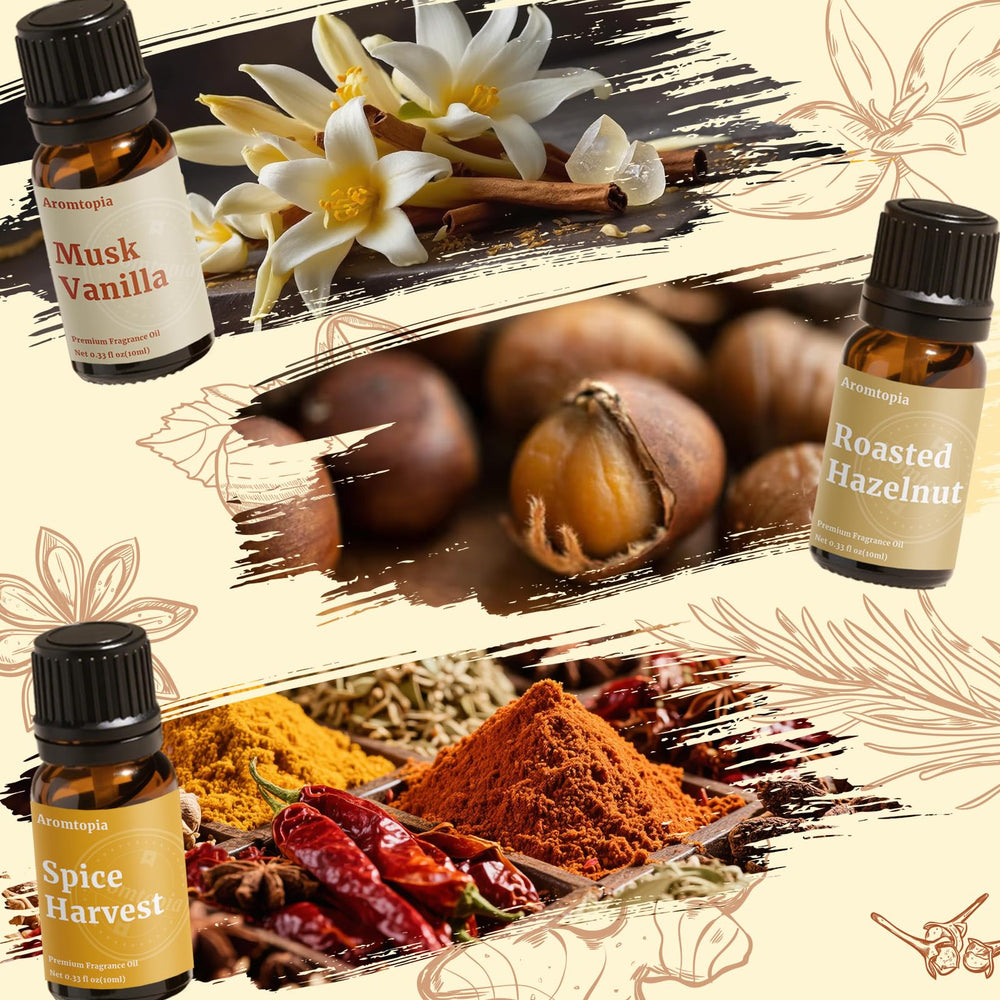 Musk Vanilla 10ml Aromtopia fall fragrance oil bottle
