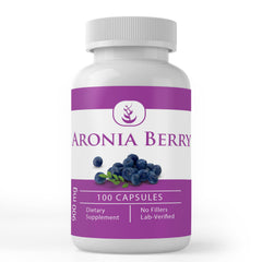 Bottle of Aronia Berry extract capsules