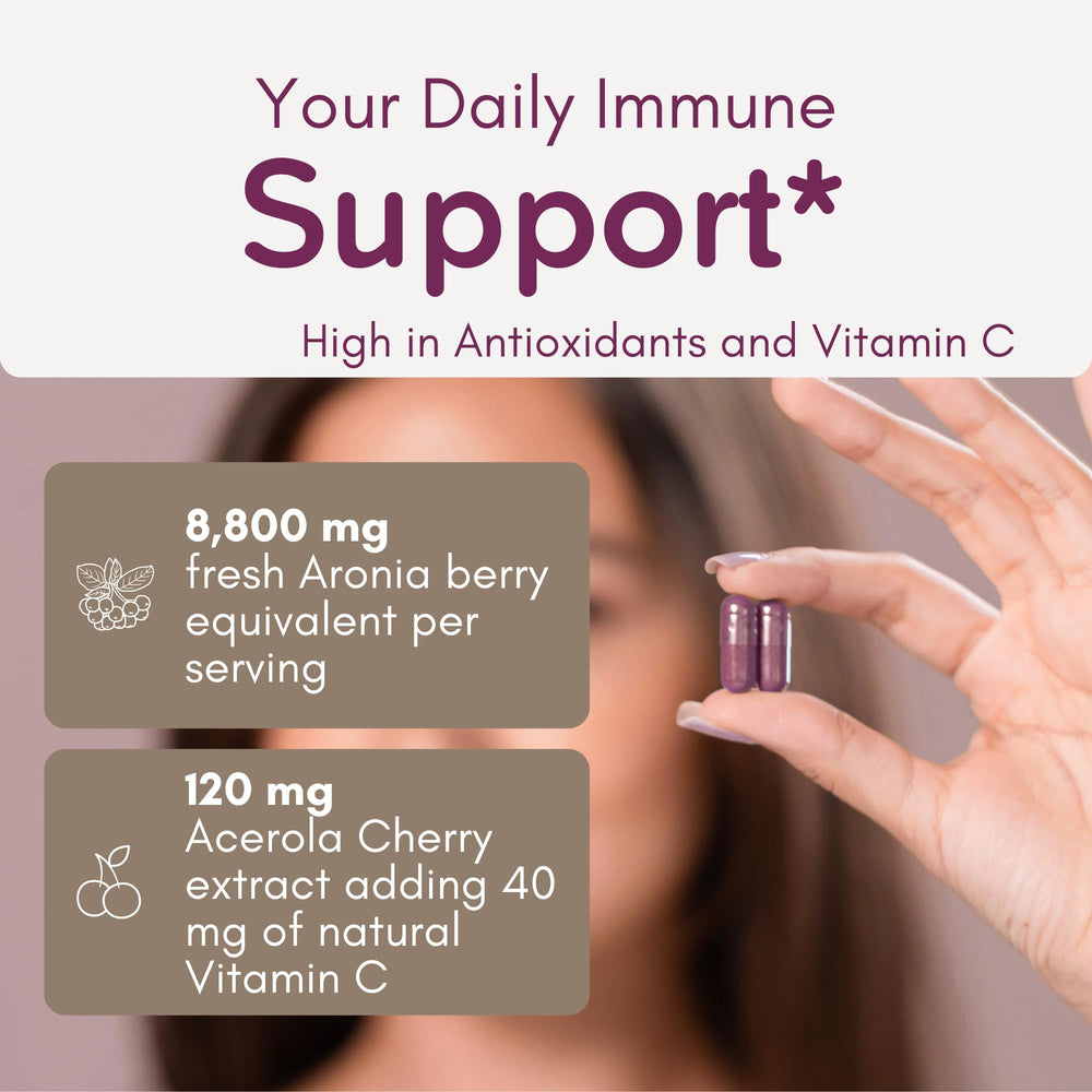 Close-up of 10:1 Aronia berry powder