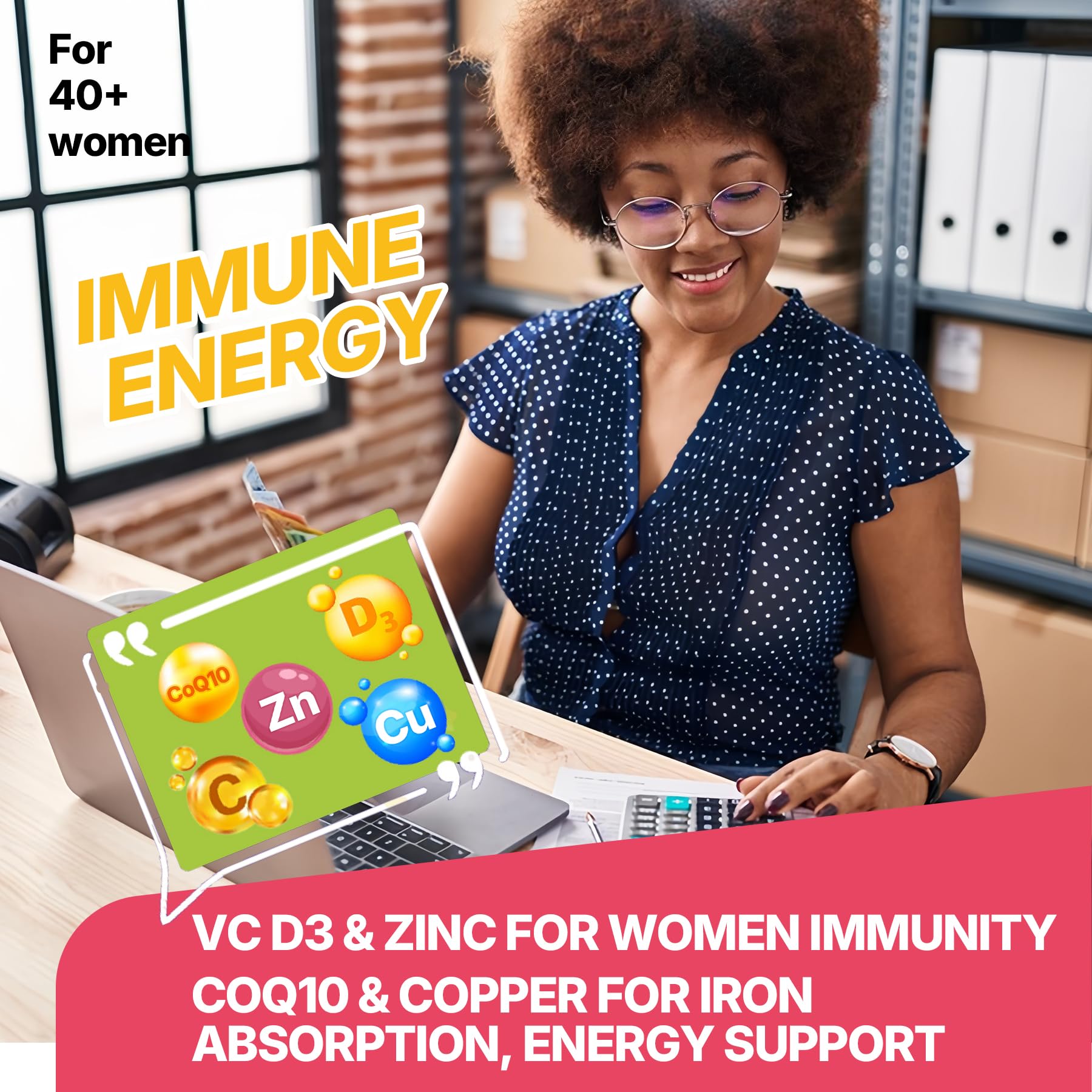 Aronia berry, emblic and CoQ10 immune-energy gummies
