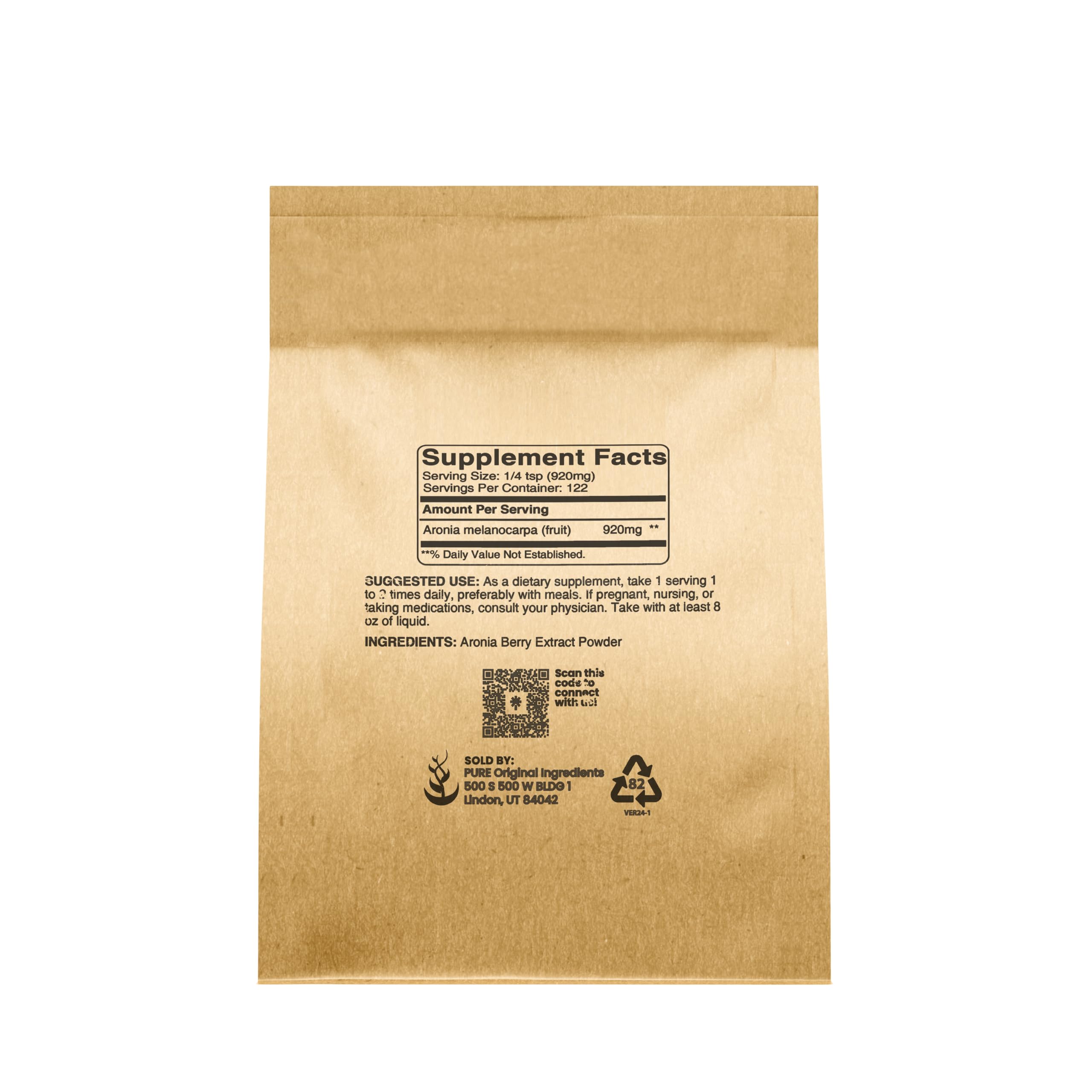 Packaging for Aronia Berry Powder