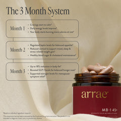 Arrae MB-1 45+ bottle pour demonstrates easy daily dosing.
