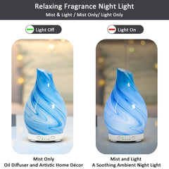 Diffuser lit with seven color LED lights