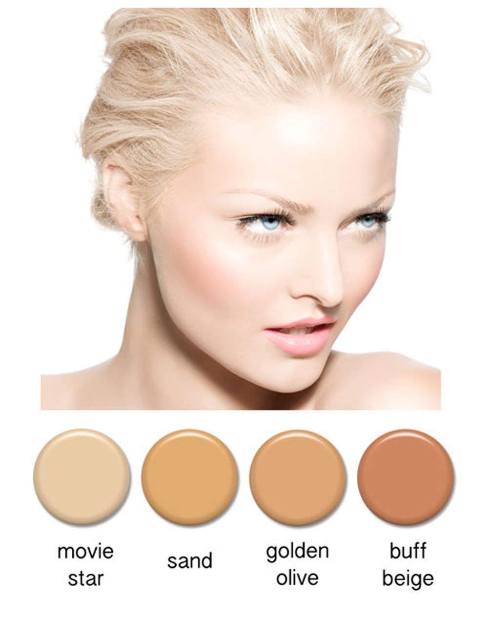 Art of Air airbrush makeup close-up emphasizes a natural, even skin tone