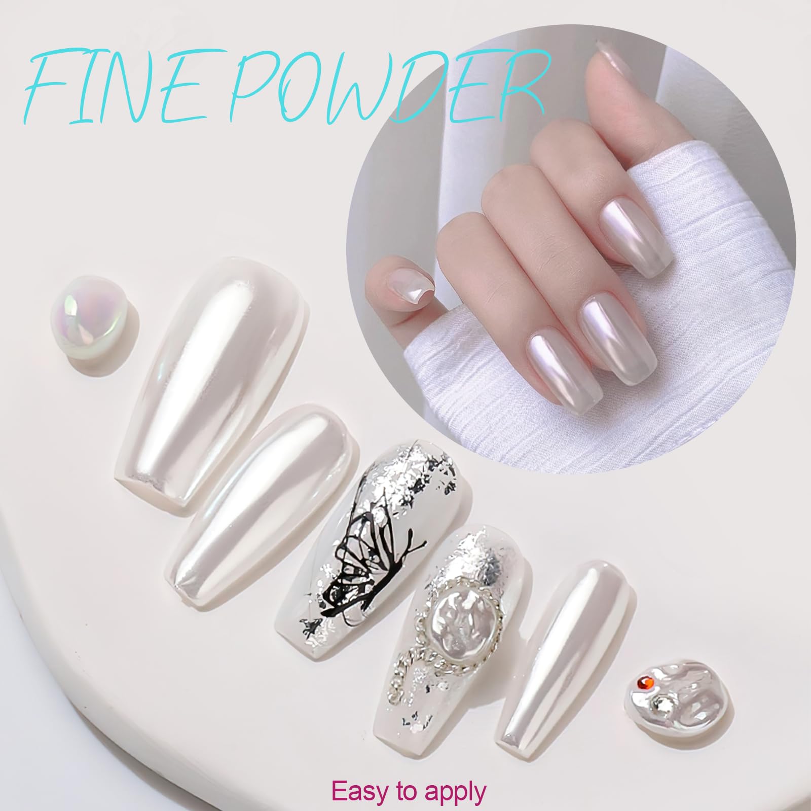 Artdone ultra-fine powder applies smoothly for a seamless chrome finish.