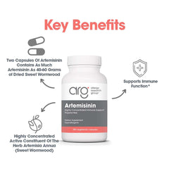 Artemisinin-derived supplement capsules in vegetarian capsules