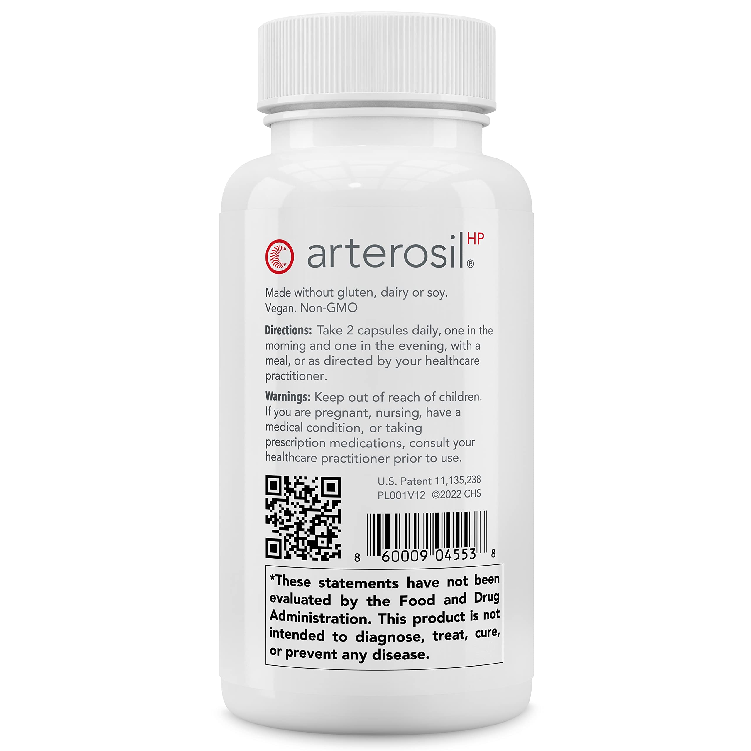 Arterosil HP Professional supplement ingredients graphic