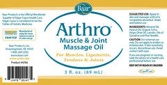 Close-up of Arthro massage oil roll-on bottle for muscles and joints
