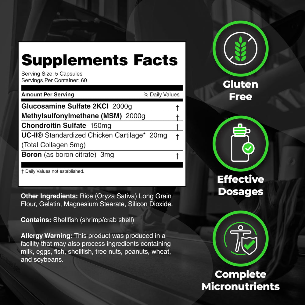 Chondroitin sulfate and boron cofactors for Arthrolyze Elite