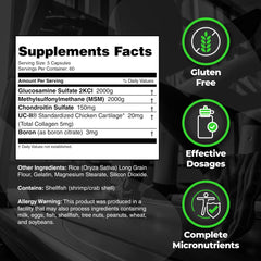 Chondroitin sulfate and boron cofactors for Arthrolyze Elite