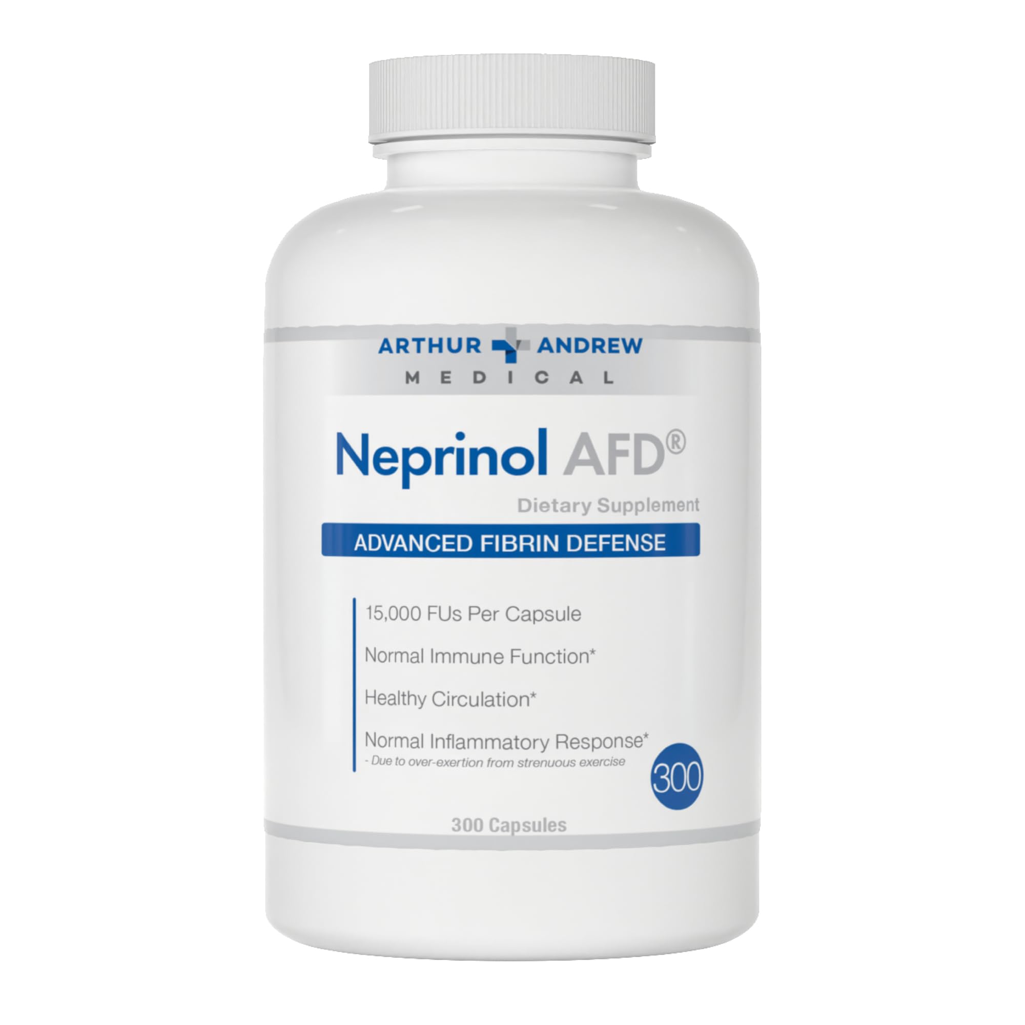 Arthur Andrew Neprinol AFD bottle front for daily enzyme support.