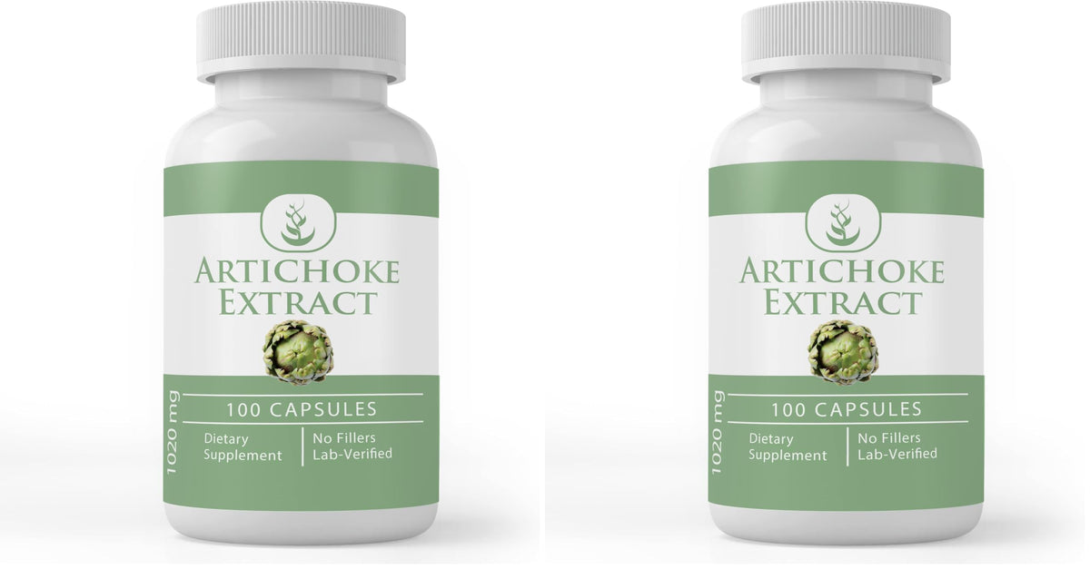 Artichoke Extract Capsules, 100-count per pack, Pack of 2
