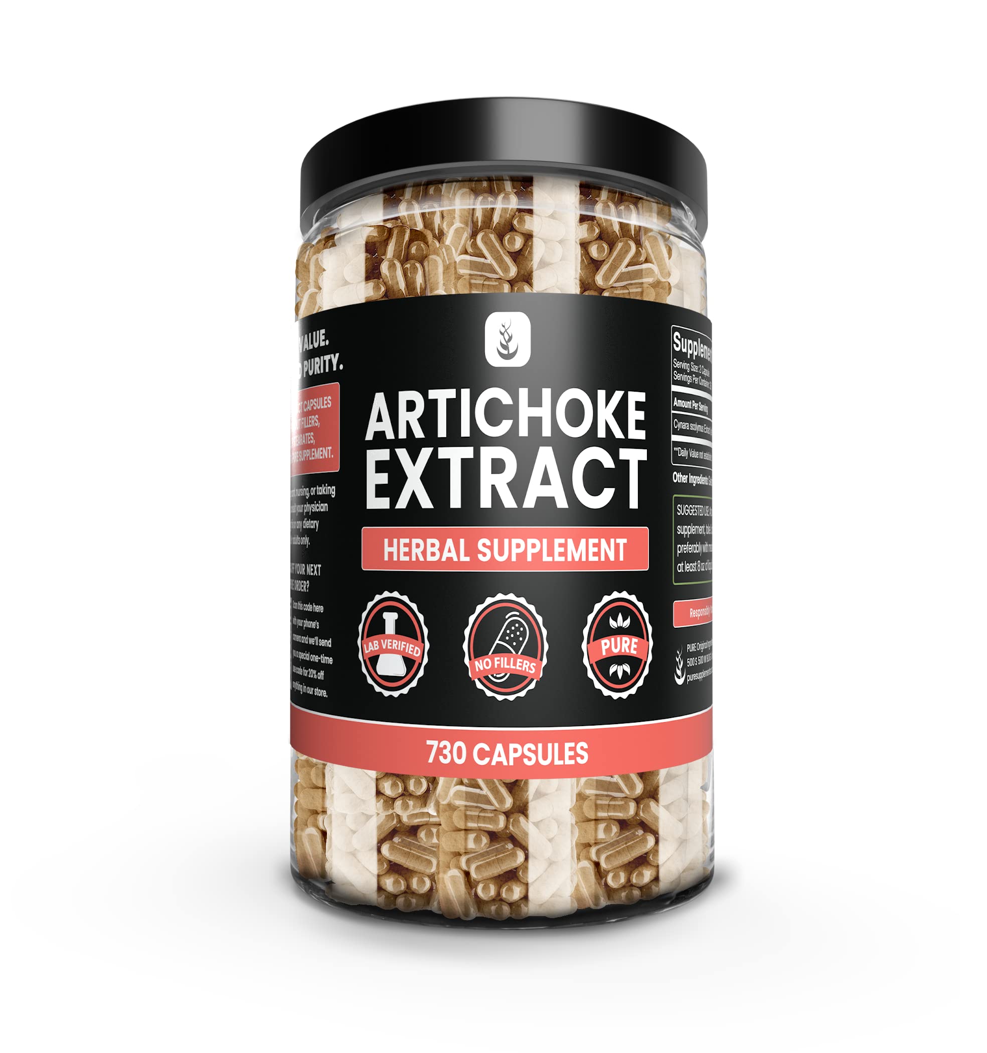 Artichoke Extract Capsules – 730 count
