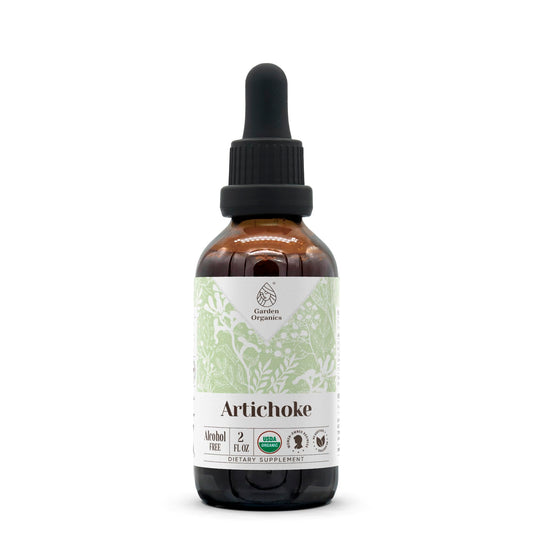 Artichoke Organic Alcohol-Free Extract bottle label