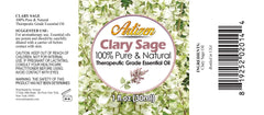Artizen Clary Sage Oil bottle angled for context